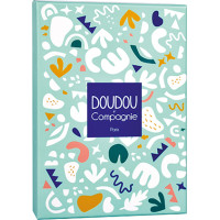 Doudou Darčeková sada - Hračka s úchytom na cumlík dinosaurus zelený 23 cm