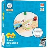 Bigjigs Rail Drevené autodráhy železničné priecestie s bránkami