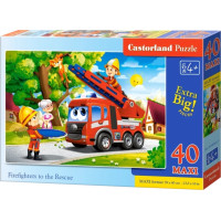 CASTORLAND Puzzle Hasiči v akcii MAXI 40 dielikov