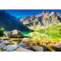 CASTORLAND Puzzle Východ slnka pri jazere Morskie Oko 1500 dielikov