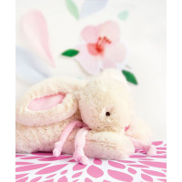 Doudou Darčeková sada - Plyšový zajačik pink 30 cm