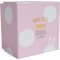 Doudou Darčeková sada - Plyšový zajačik pink 30 cm
