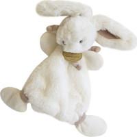 Doudou Darčeková sada - Plyšový zajačik krémový 26 cm