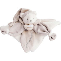 Doudou Darčeková sada - plyšový muchláčik béžový medvedík 24 cm