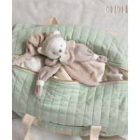 Doudou Darčeková sada - plyšový muchláčik béžový medvedík 24 cm