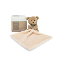 Doudou Darčeková sada - medvedík s muchláčikom 10 cm
