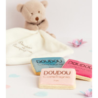 Doudou Darčeková sada - medvedík s muchláčikom 10 cm