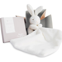 Doudou Darčeková sada - králiček s muchláčikom 10 cm
