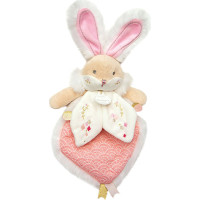 Doudou Darčeková sada - Hračka ružový kamarát zajačik 24 cm