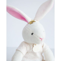 Doudou Darčeková sada - Plyšová hračka ružový zajačik - hviezda 25 cm