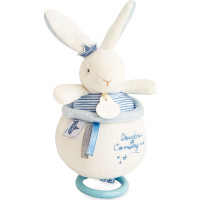 Doudou Darčeková sada - Plyšový zajačik námorník hrajúci melódiu 14 cm