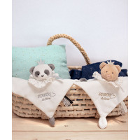 Doudou Darčeková sada - plyšový muchláčik panda 20 cm
