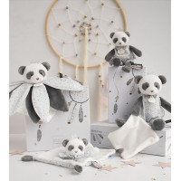 Doudou Darčeková sada - plyšový muchláčik panda 20 cm