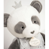 Doudou Darčeková - plyšová panda s dečkou 28 cm