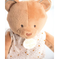 Doudou Darčeková sada - plyšová hračka medvedík s dečkou 28 cm