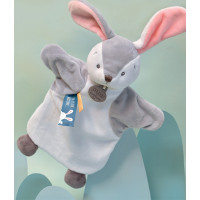 Doudou Plyšový maňuška králiček 25 cm
