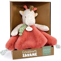 Doudou Plyšový muchláčik žirafa Couleurs Savane 25 cm