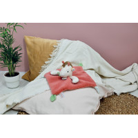 Doudou Plyšový muchláčik žirafa Couleurs Savane 25 cm