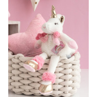 Doudou Darčeková sada - Plyšový jednorožec 22 cm