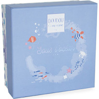 Doudou Darčeková sada - Plyšová modrá veľryba 15 cm