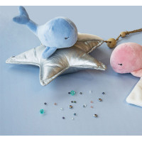 Doudou Darčeková sada - Plyšová modrá veľryba 15 cm