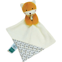 Doudou Darčeková sada - Líška s dečkou z BIO bavlny 20 cm