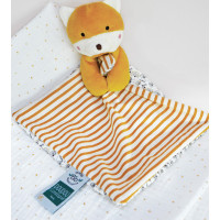 Doudou Darčeková sada - Líška s dečkou z BIO bavlny 20 cm