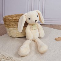 Doudou Histoire d´Ours Plyšový kamarát biely zajačik 40 cm