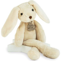 Doudou Histoire d´Ours Plyšový kamarát biely zajačik 40 cm