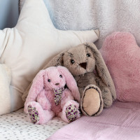 Doudou Histoire d´Ours Plyšová hračka ružový zajačik 25 cm