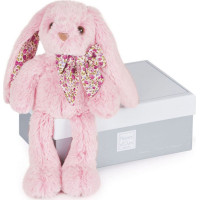 Doudou Histoire d´Ours Plyšová hračka ružový zajačik 25 cm