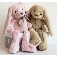 Doudou Histoire d´Ours Plyšová hračka ružový zajačik 40 cm