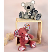Doudou Histoire d´Ours Plyšová kamarátka tmavo ružová myška 25 cm