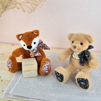 Doudou Histoire d´Ours Plyšový kamarát svetlo hnedý medvedík 25 cm