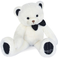 Doudou Histoire d´Ours Plyšový medvedík s tmavomodrým motýlikom 30 cm