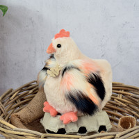 Doudou Histoire d´Ours Plyšová sliepočka béžová 20 cm