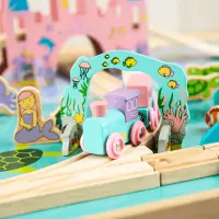 Bigjigs Rail Stolová vláčikodráha morský svet