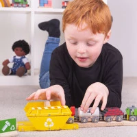 Bigjigs Rail Kontajner recyklácie - poškodený obal