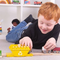 Bigjigs Rail Kontajner recyklácie - poškodený obal