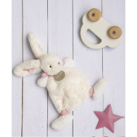 Doudou Darčeková sada - Plyšový zajačik ružový 26 cm