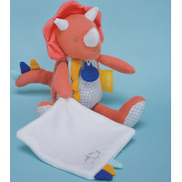 Doudou Darčeková sada - dinosaurus s dečkou 25 cm
