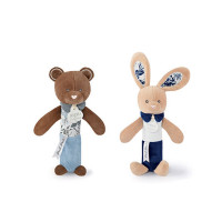 Doudou Hrkálka pískacia 17 cm 1 ks
