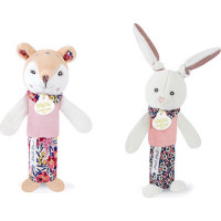Doudou Hrkálka pískacia 17 cm 1 ks