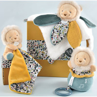 Doudou Darčeková sada - levíček s dečkou 12 cm