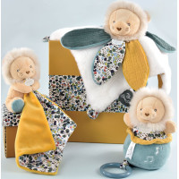 Doudou Darčeková sada - Plyšový levíček hrajúci melódiu 20 cm