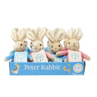 Rainbow Plyšová hrkálka zajačik Peter & Flopsy 1 ks