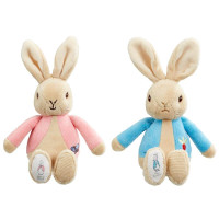 Rainbow Plyšová hrkálka zajačik Peter & Flopsy 1 ks