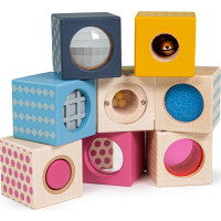Bigjigs Toys Zmyslové kocky
