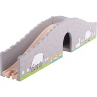 Bigjigs Rail Farma most s tunelom