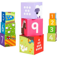 Bigjigs Toys Didaktické kocky farma